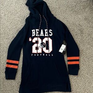 Bears Navy Blue Football Hoodie